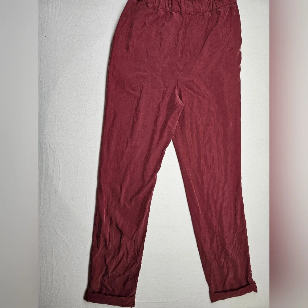 Express XS Jumpsuit Romper‎ Long Sleeve Utility Style Reddish Brown